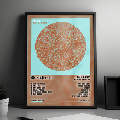 Hot Chip "Made In The Dark" Album Cover Poster - with Complete Tracklist