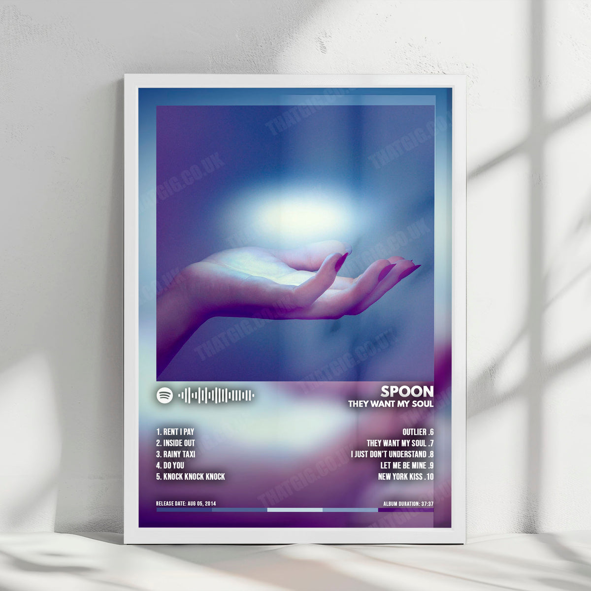 Spoon "They Want My Soul" Album Cover Poster - with Complete Tracklist