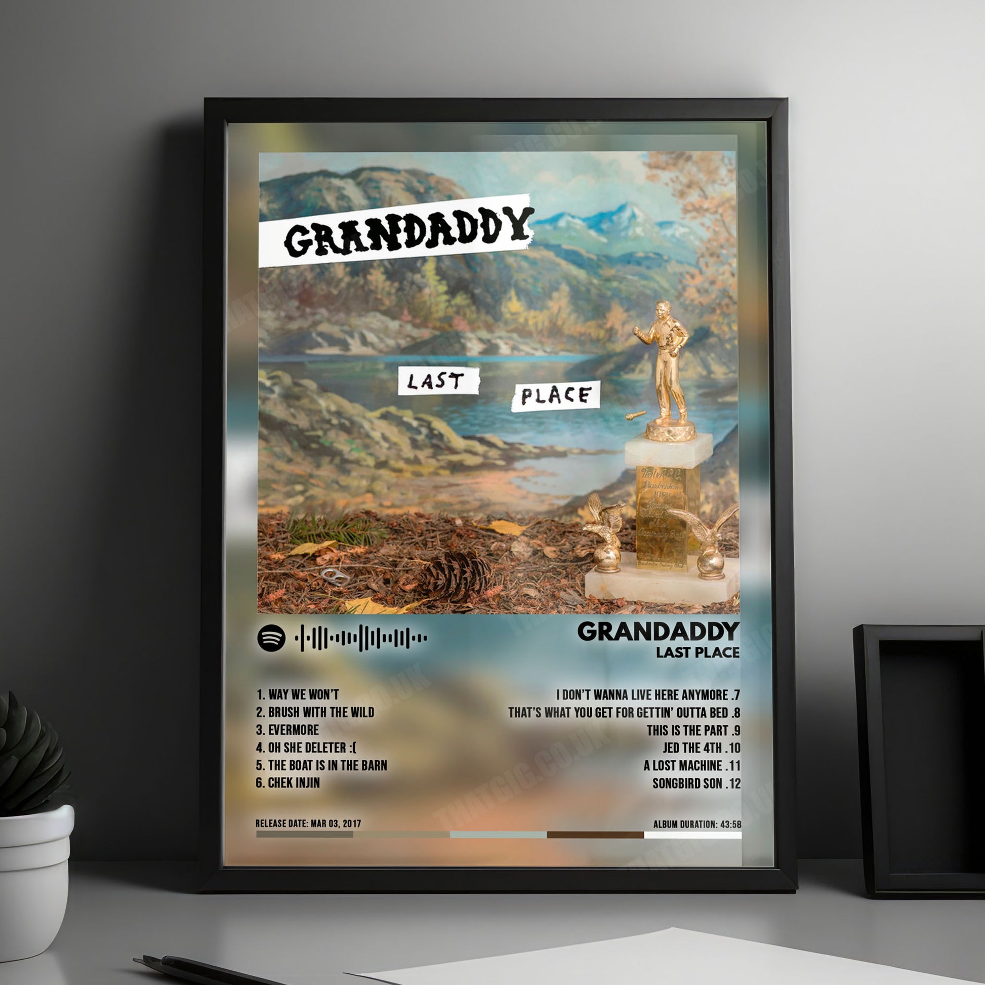 Grandaddy "Last Place" Album Cover Poster - with Complete Tracklist