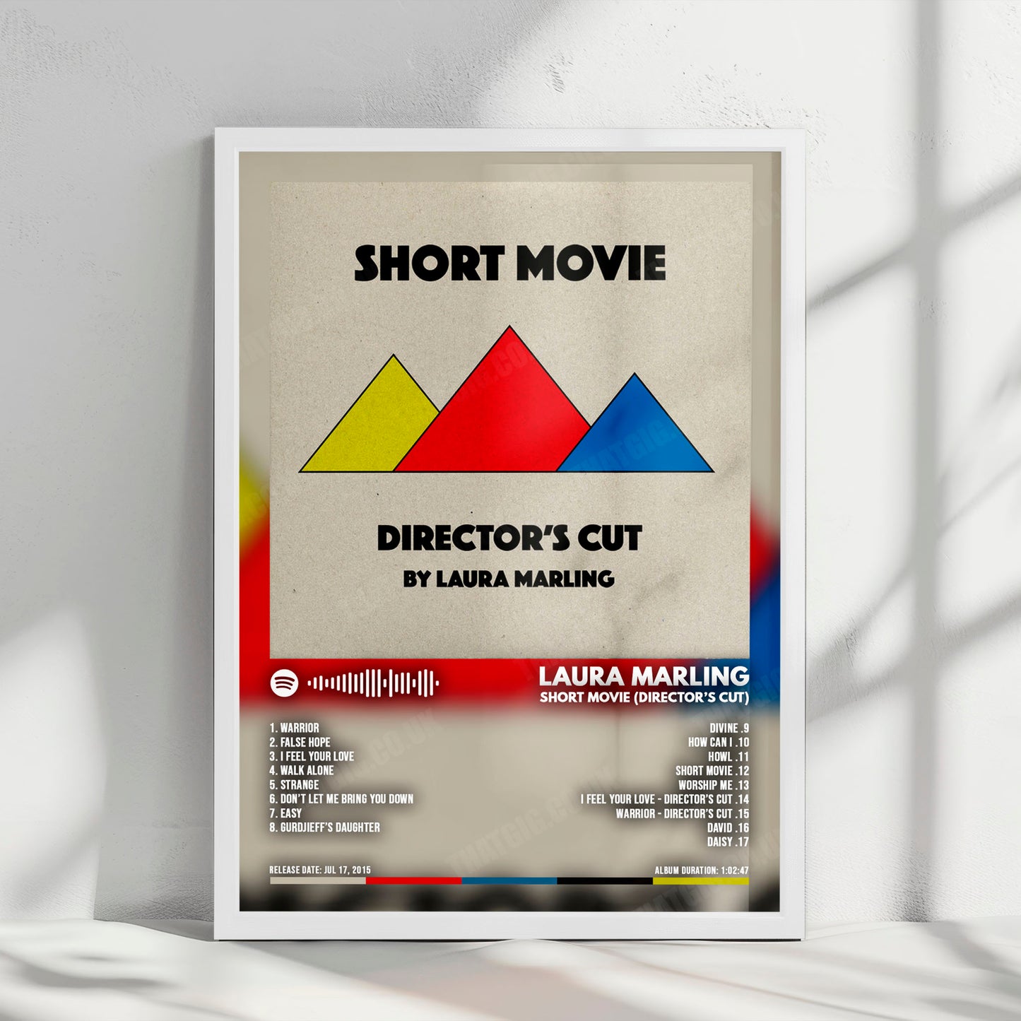 Laura Marling "Short Movie (Director's Cut)" Album Cover Poster - with Complete Tracklist