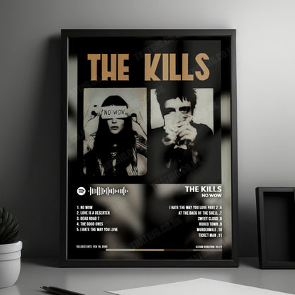 The Kills "No Wow" Album Cover Poster - with Complete Tracklist