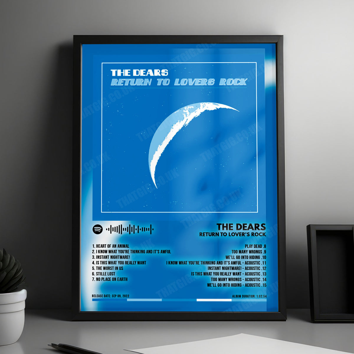 The Dears "Return to Lover's Rock" Album Cover Poster - with Complete Tracklist