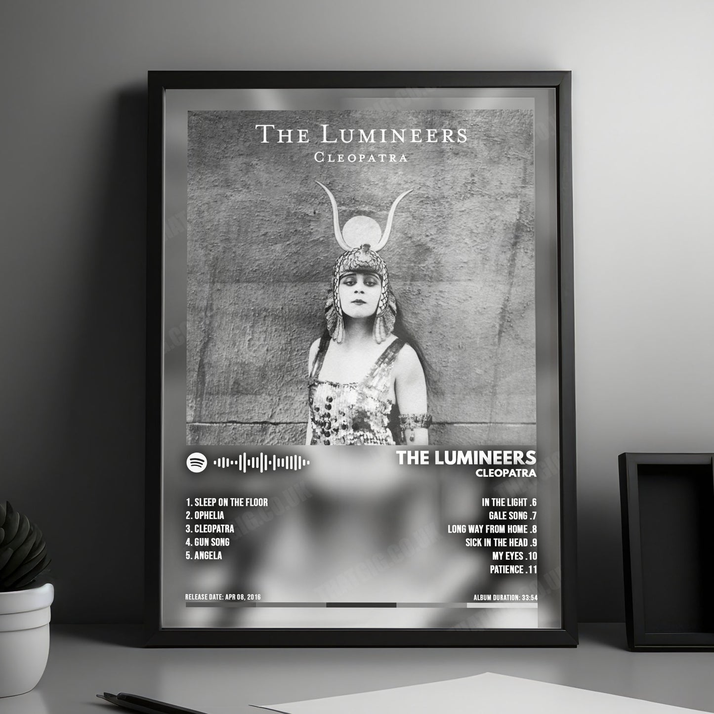 The Lumineers "Cleopatra" Album Cover Poster - with Complete Tracklist