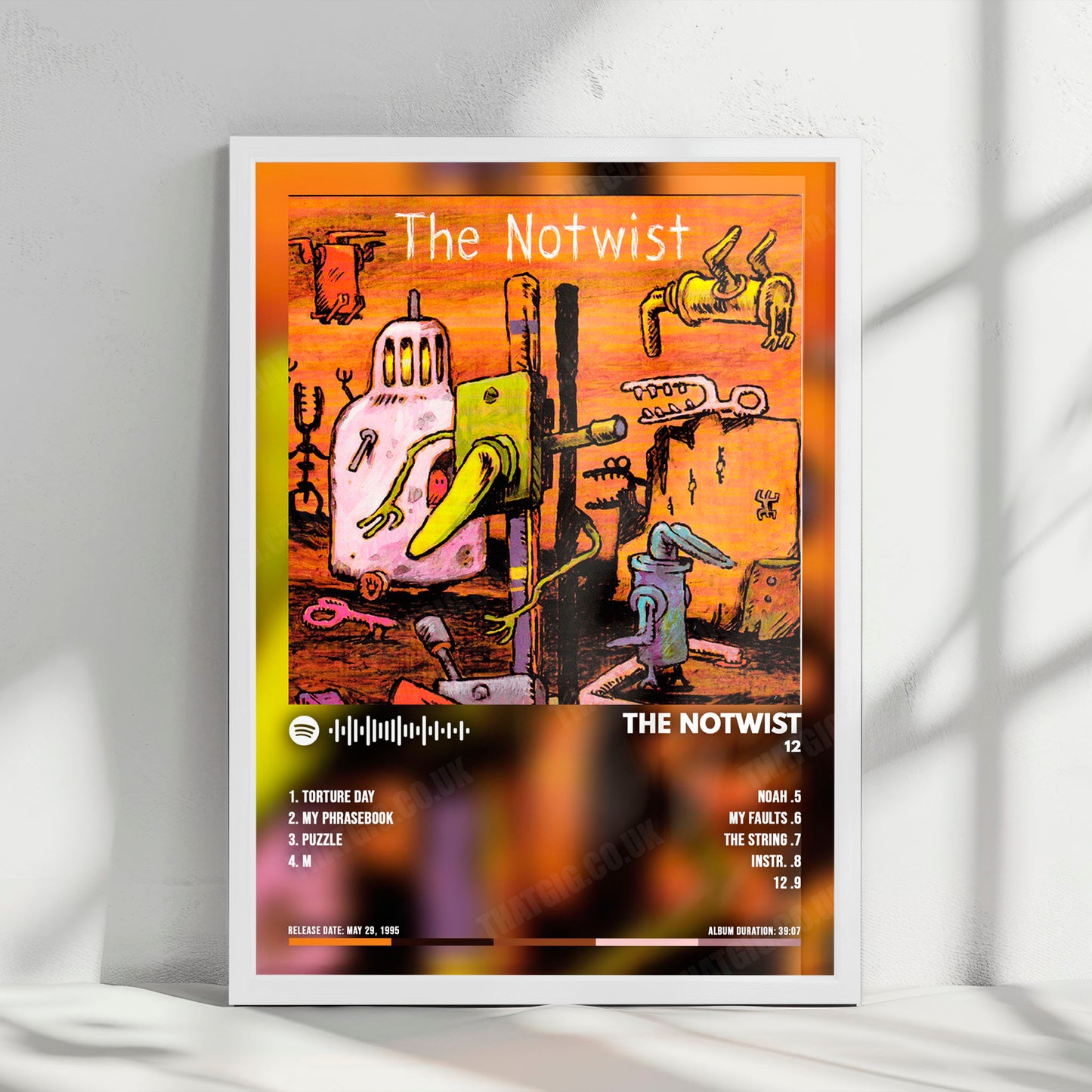 The Notwist "12" Album Cover Poster - with Complete Tracklist