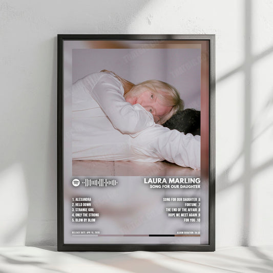 Laura Marling "Song For Our Daughter" Album Cover Poster - with Complete Tracklist
