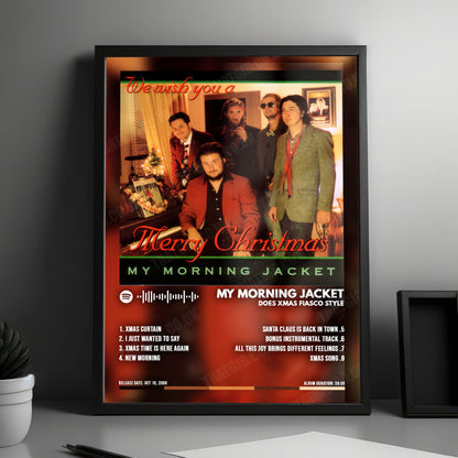 My Morning Jacket "Does Xmas Fiasco Style" Album Cover Poster - with Complete Tracklist