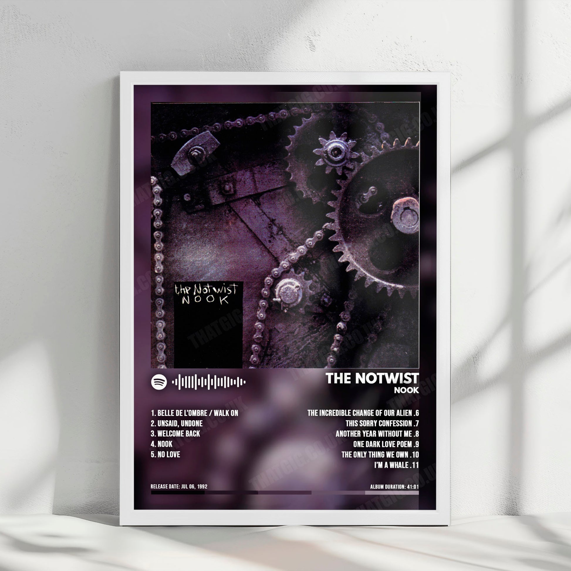 The Notwist "Nook" Album Cover Poster - with Complete Tracklist