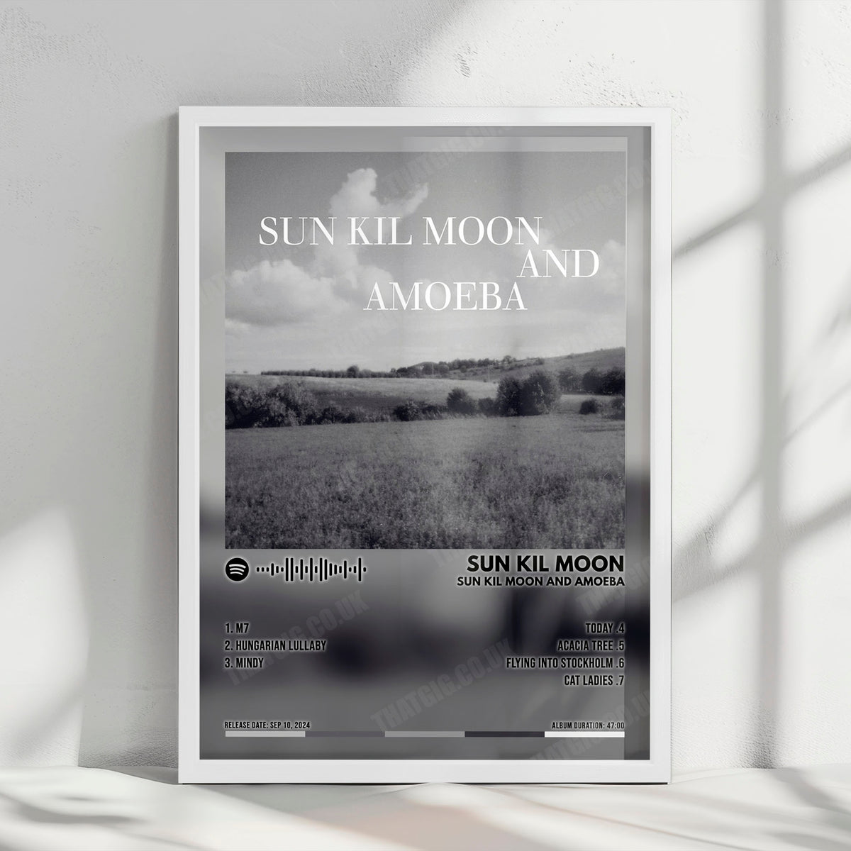 Sun Kil Moon "Sun Kil Moon and Amoeba" Album Cover Poster - with Complete Tracklist