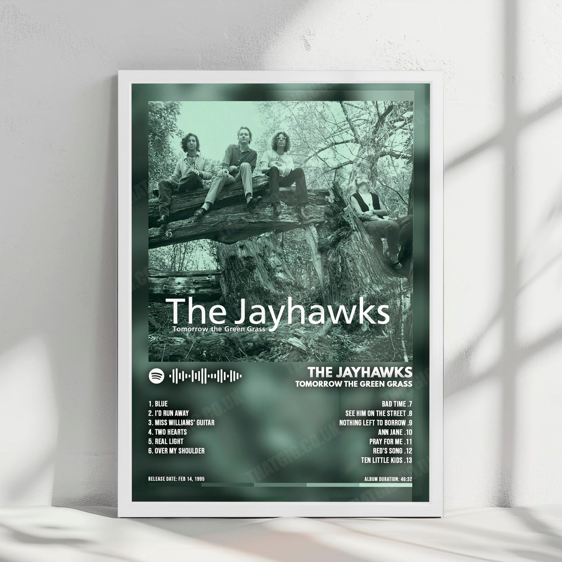 The Jayhawks "Tomorrow The Green Grass" Album Cover Poster - with Complete Tracklist