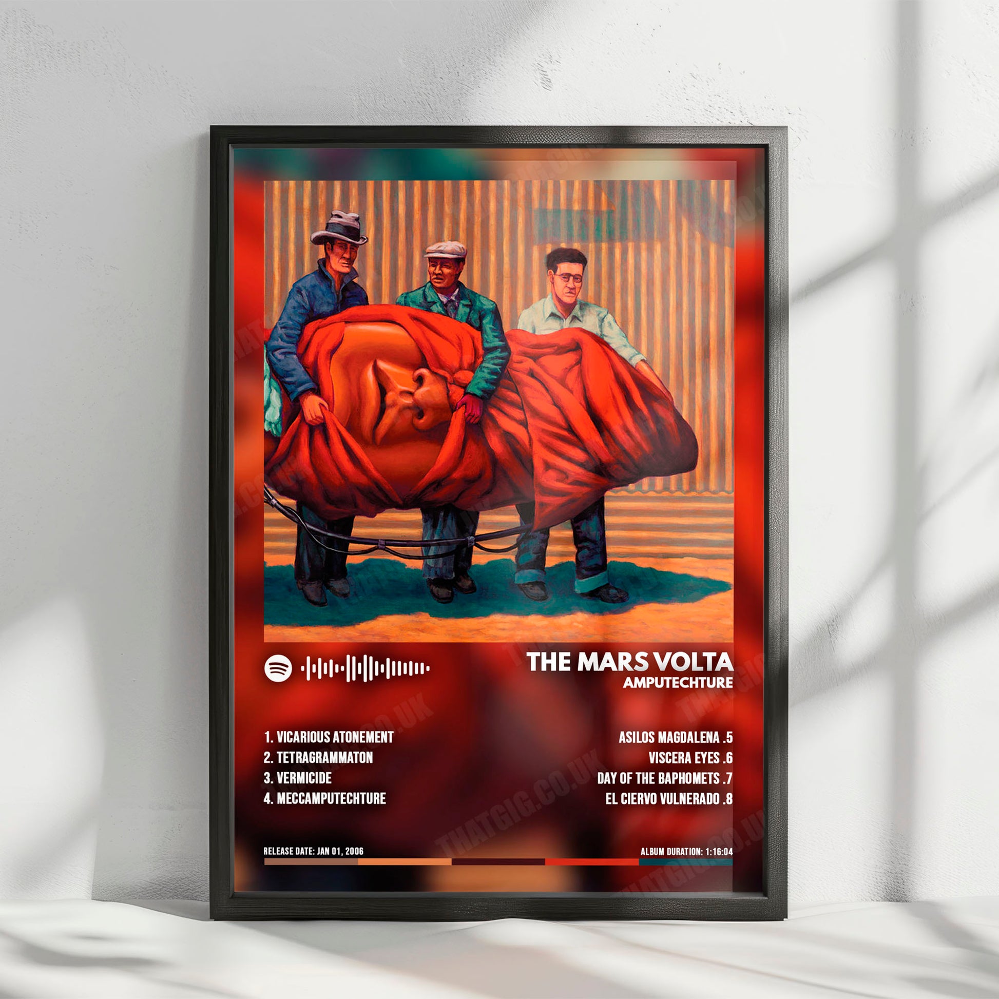 The Mars Volta "Amputechture" Album Cover Poster - with Complete Tracklist