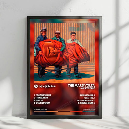 The Mars Volta "Amputechture" Album Cover Poster - with Complete Tracklist