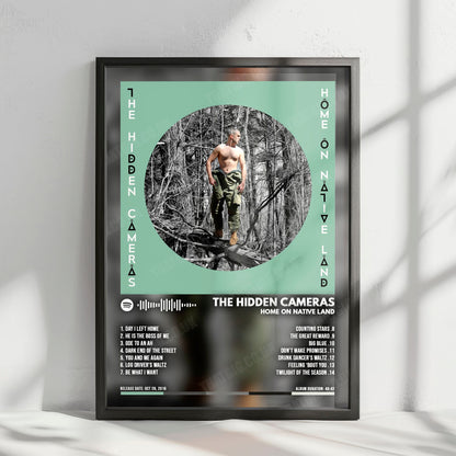The Hidden Cameras "Home On Native Land" Album Cover Poster - with Complete Tracklist
