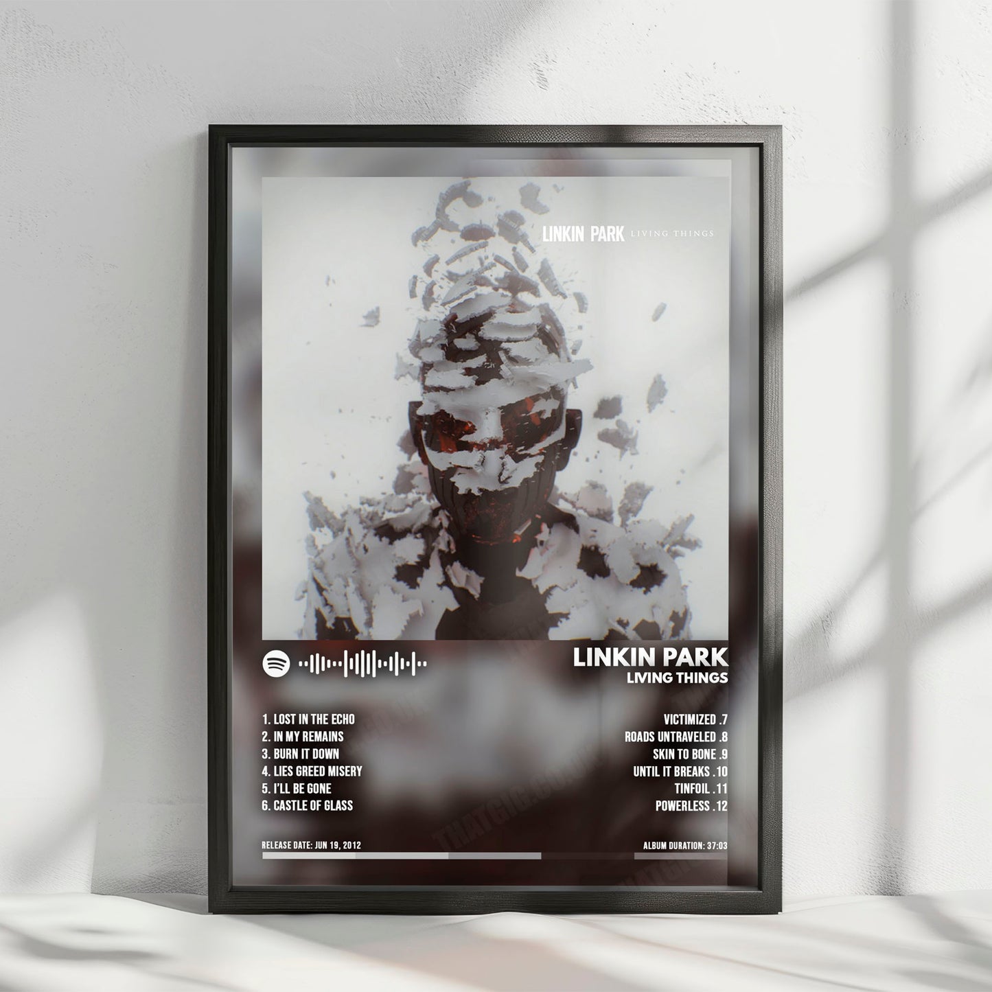 Linkin Park "Living Things" Album Cover Poster - with Complete Tracklist