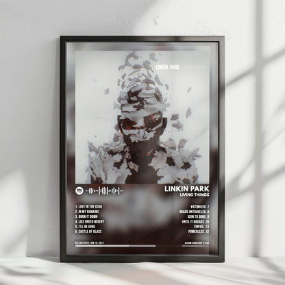 Linkin Park "Living Things" Album Cover Poster - with Complete Tracklist
