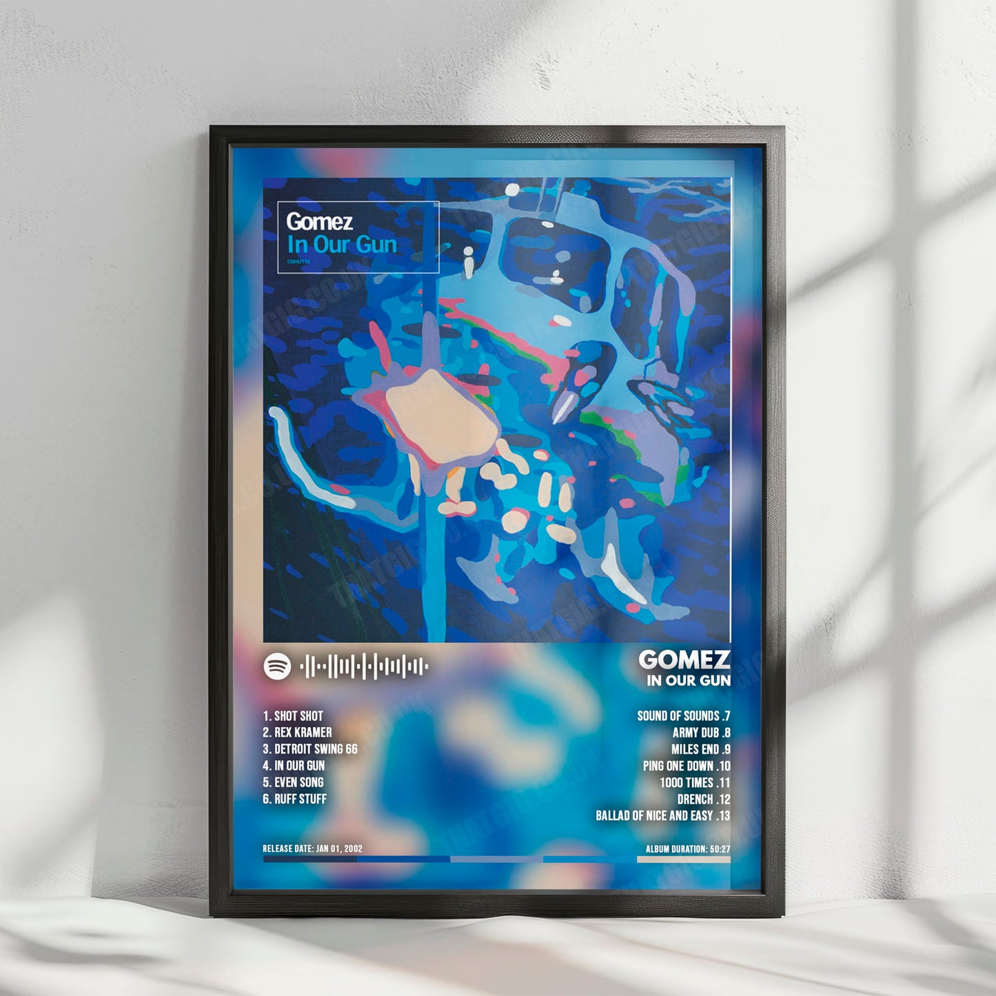 Gomez "In Our Gun" Album Cover Poster - with Complete Tracklist