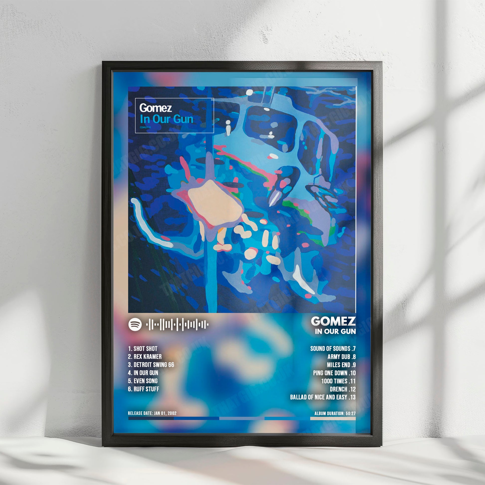 Gomez "In Our Gun" Album Cover Poster - with Complete Tracklist