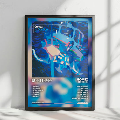 Gomez "In Our Gun" Album Cover Poster - with Complete Tracklist