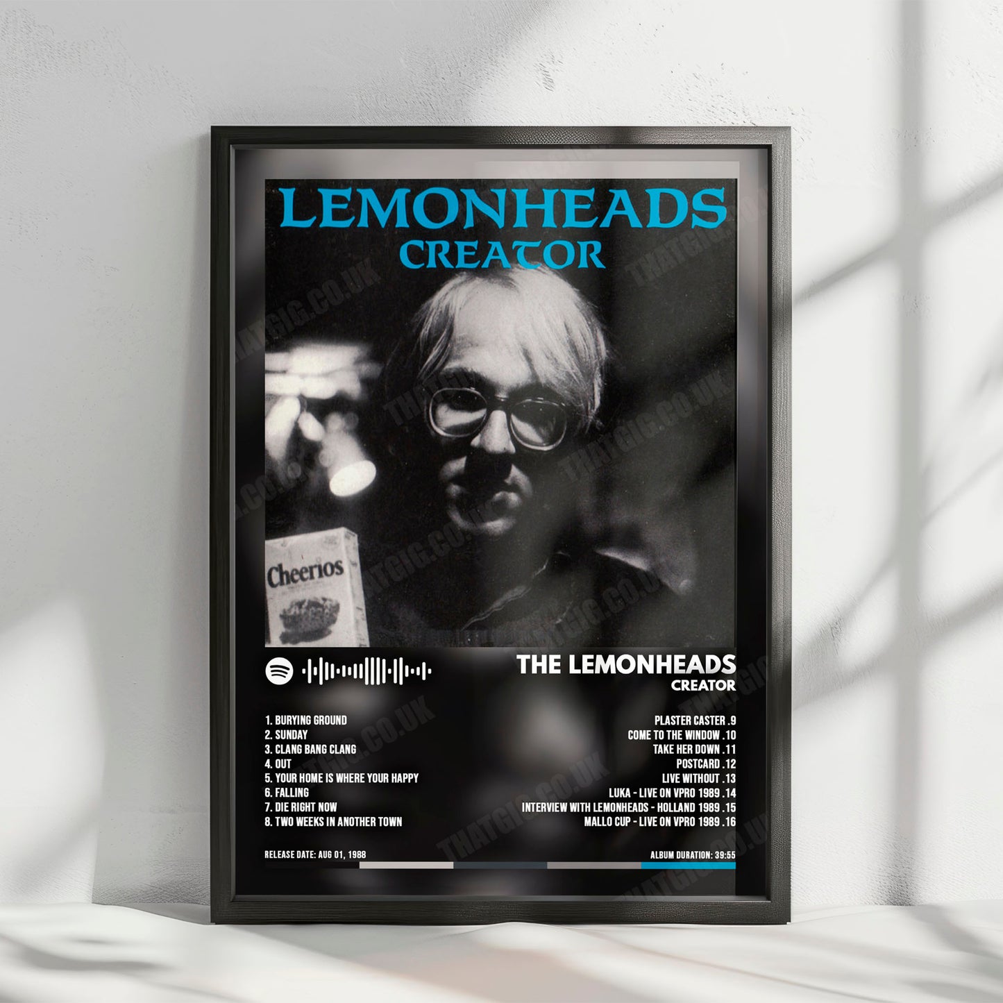 The Lemonheads "Creator" Album Cover Poster - with Complete Tracklist