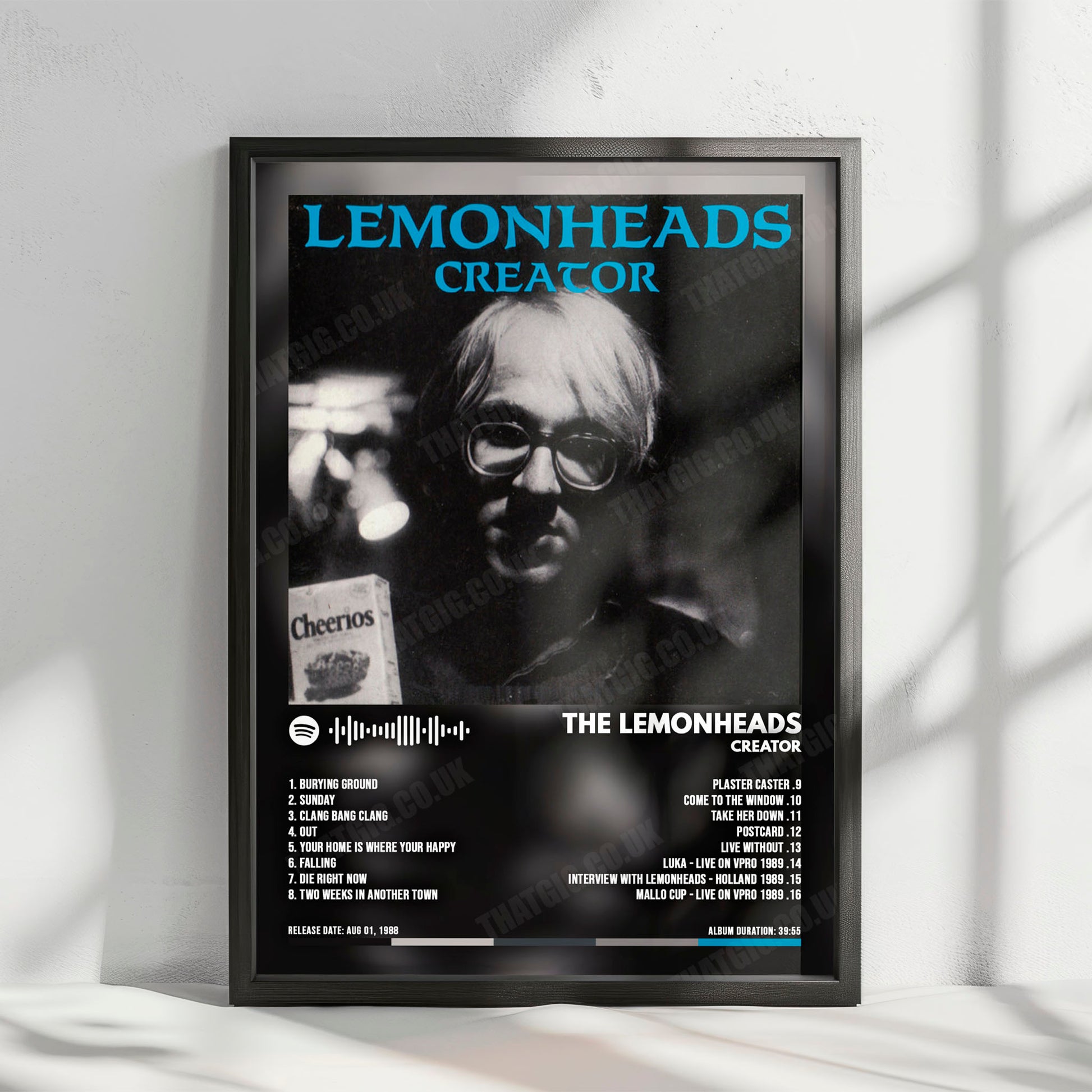 The Lemonheads "Creator" Album Cover Poster - with Complete Tracklist