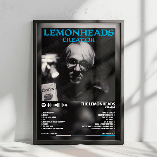 The Lemonheads "Creator" Album Cover Poster - with Complete Tracklist