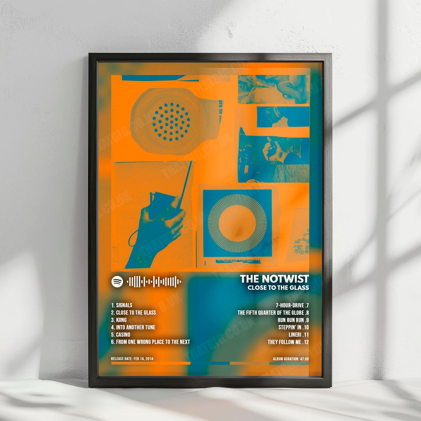 The Notwist "Close To The Glass" Album Cover Poster - with Complete Tracklist
