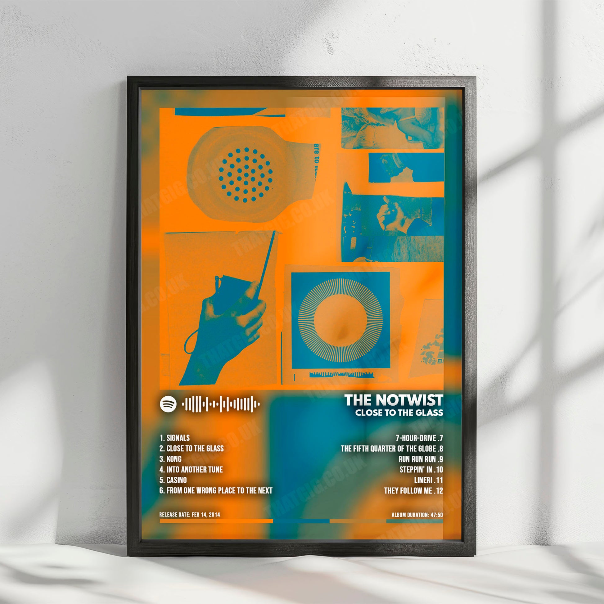 The Notwist "Close To The Glass" Album Cover Poster - with Complete Tracklist