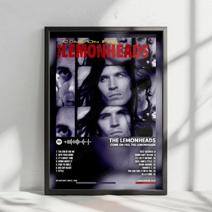 The Lemonheads "Come on Feel The Lemonheads" Album Cover Poster - with Complete Tracklist