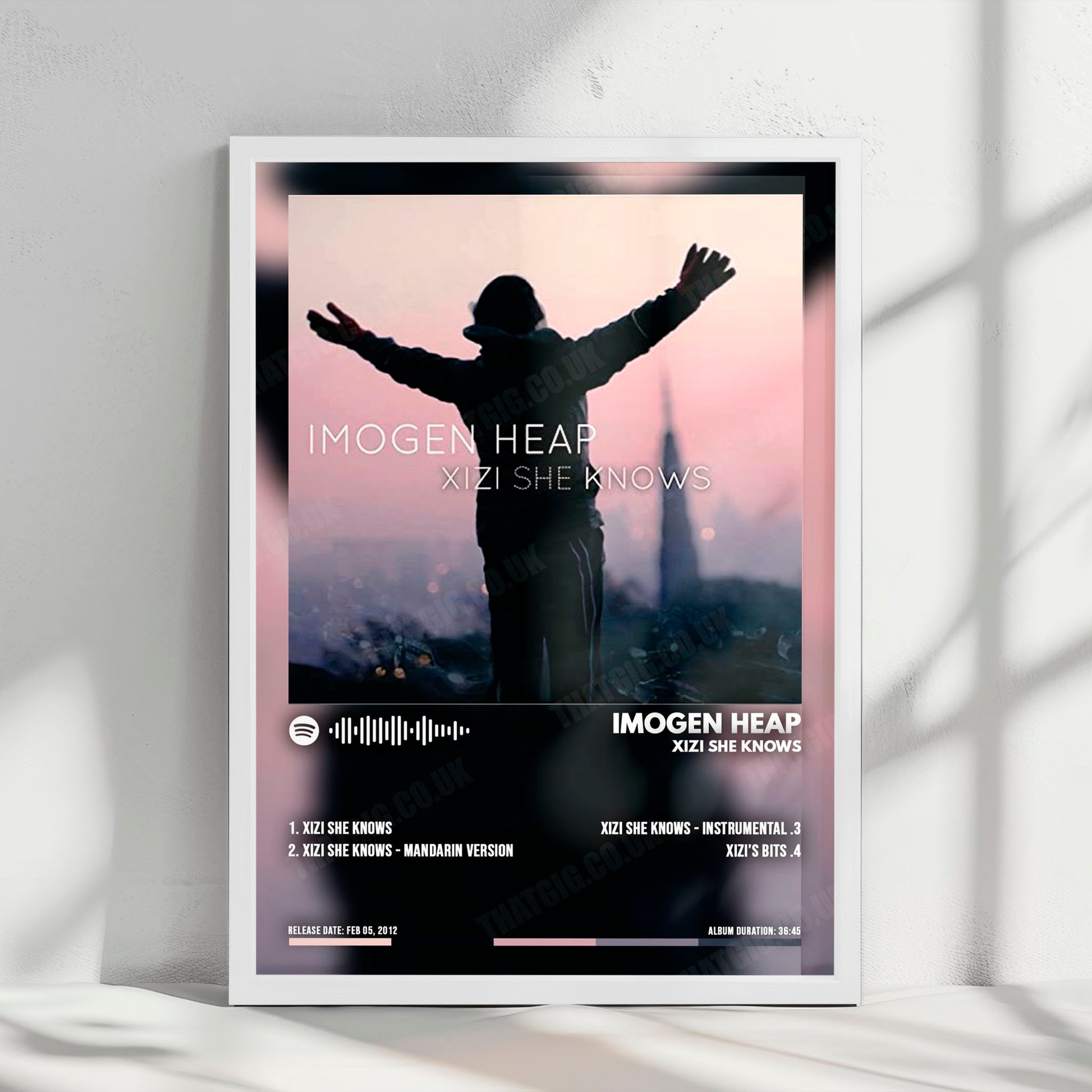 Imogen Heap "Xizi She Knows" Album Cover Poster - with Complete Tracklist