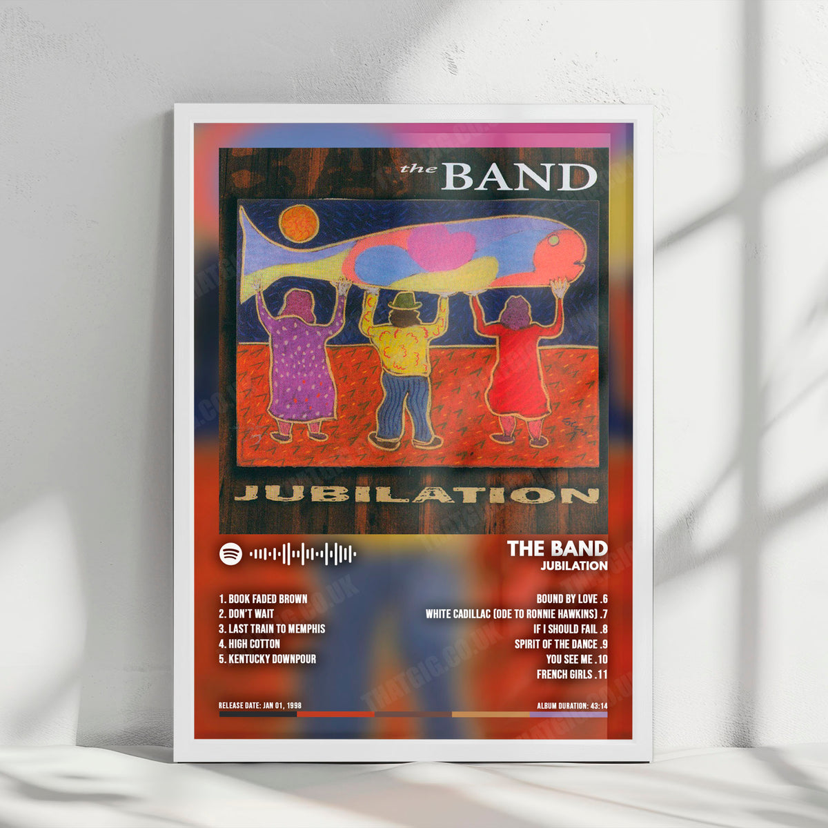 The Band "Jubilation" Album Cover Poster - with Complete Tracklist