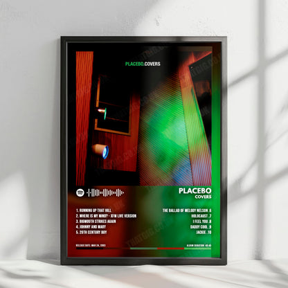 Placebo "Covers" Album Cover Poster - with Complete Tracklist