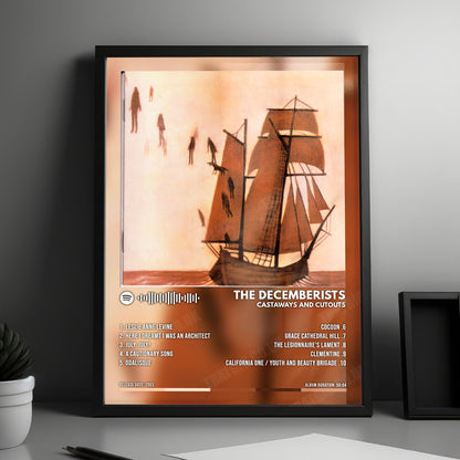 The Decemberists "Castaways and Cutouts" Album Cover Poster - with Complete Tracklist