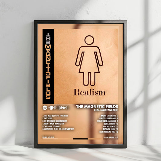 The Magnetic Fields "Realism" Album Cover Poster - with Complete Tracklist