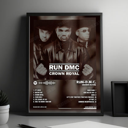 Run DMC "Crown Royal" Album Cover Poster - with Complete Tracklist