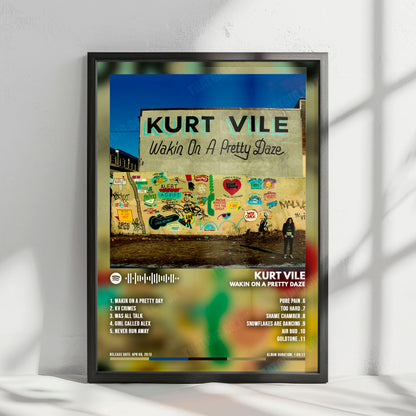 Kurt Vile "Wakin On A Pretty Daze" Album Cover Poster - with Complete Tracklist