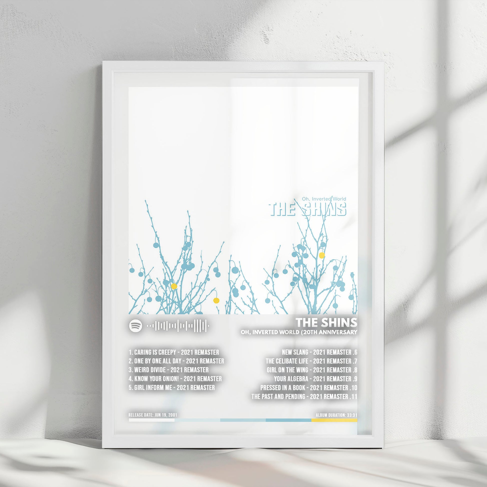 The Shins "Oh, Inverted World" Album Cover Poster - with Complete Tracklist