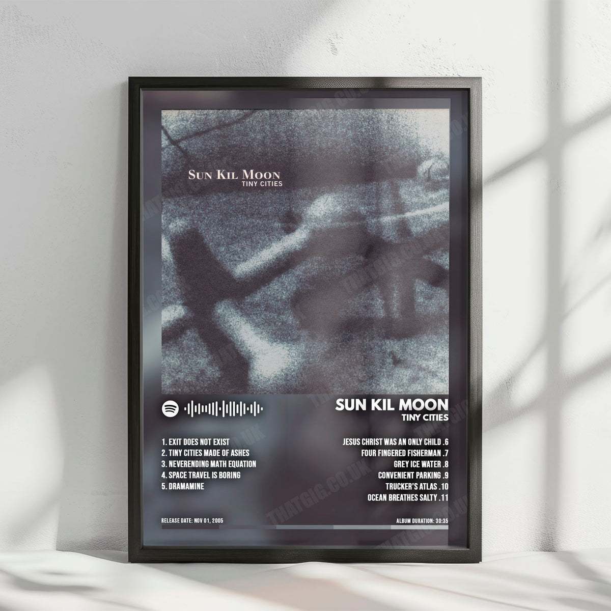 Sun Kil Moon "Tiny Cities" Album Cover Poster - with Complete Tracklist