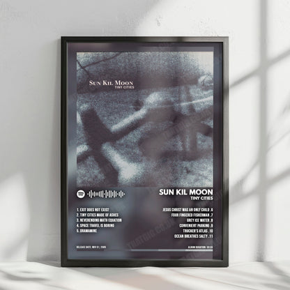 Sun Kil Moon "Tiny Cities" Album Cover Poster - with Complete Tracklist