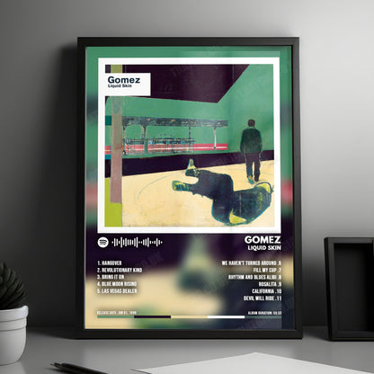 Gomez "Liquid Skin" Album Cover Poster - with Complete Tracklist