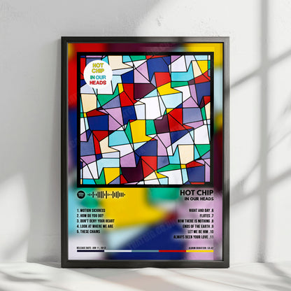 Hot Chip "In Our Heads" Album Cover Poster - with Complete Tracklist
