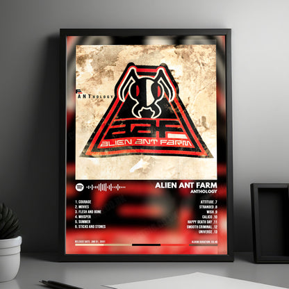 Alien Ant Farm "ANThology " Album Cover Poster - with Complete Tracklist