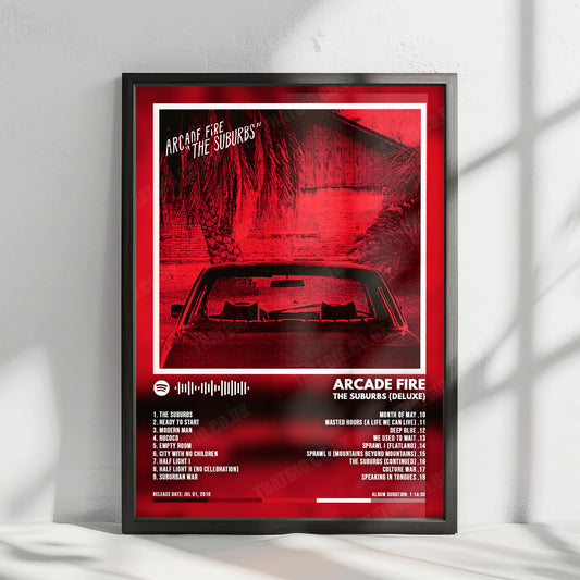 Arcade Fire "The Suburbs" Album Cover Poster - with Complete Tracklist