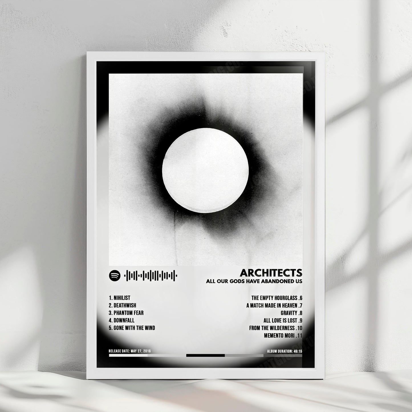 Architects "All Our Gods Have Abandoned Us" Album Cover Poster - with Complete Tracklist