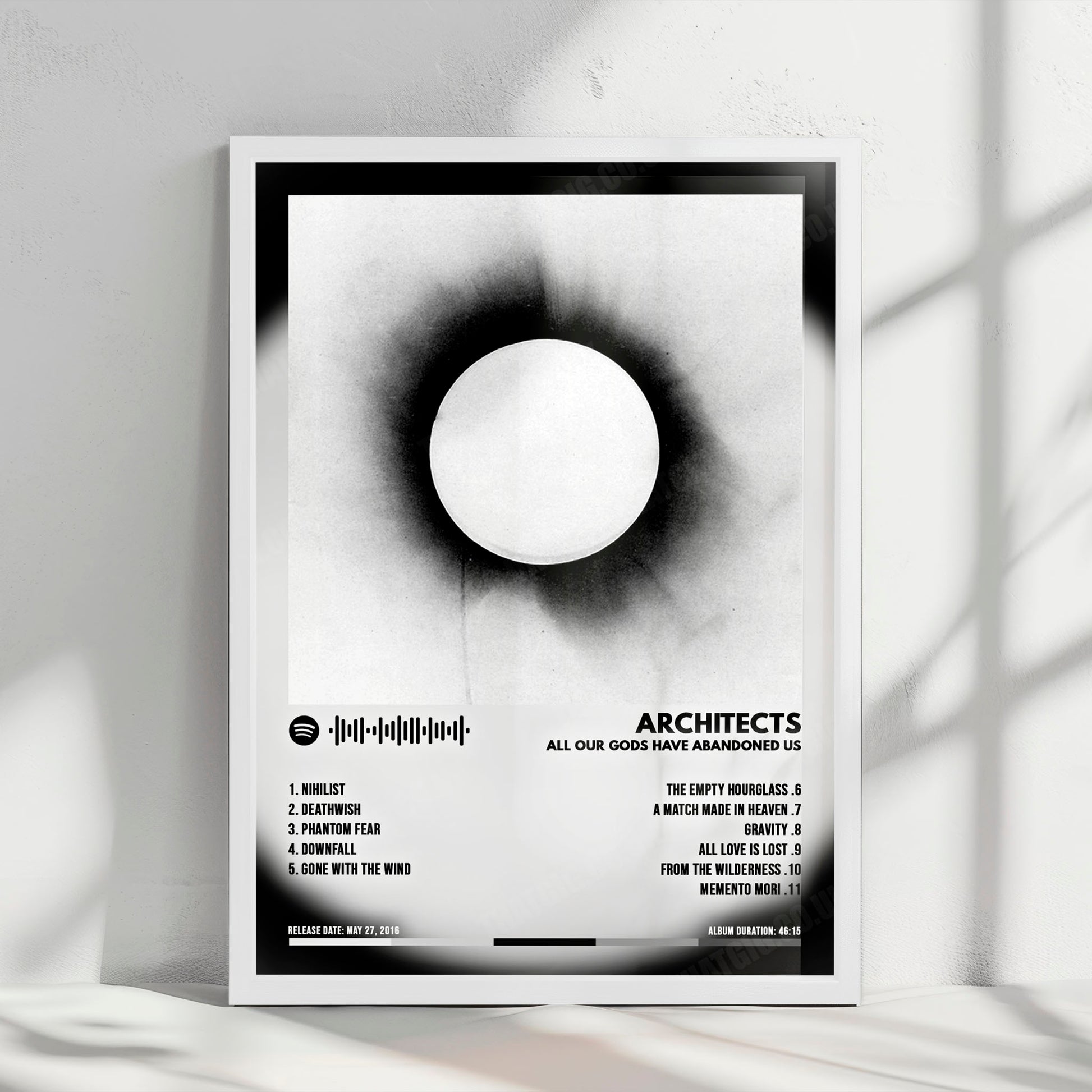 Architects "All Our Gods Have Abandoned Us" Album Cover Poster - with Complete Tracklist