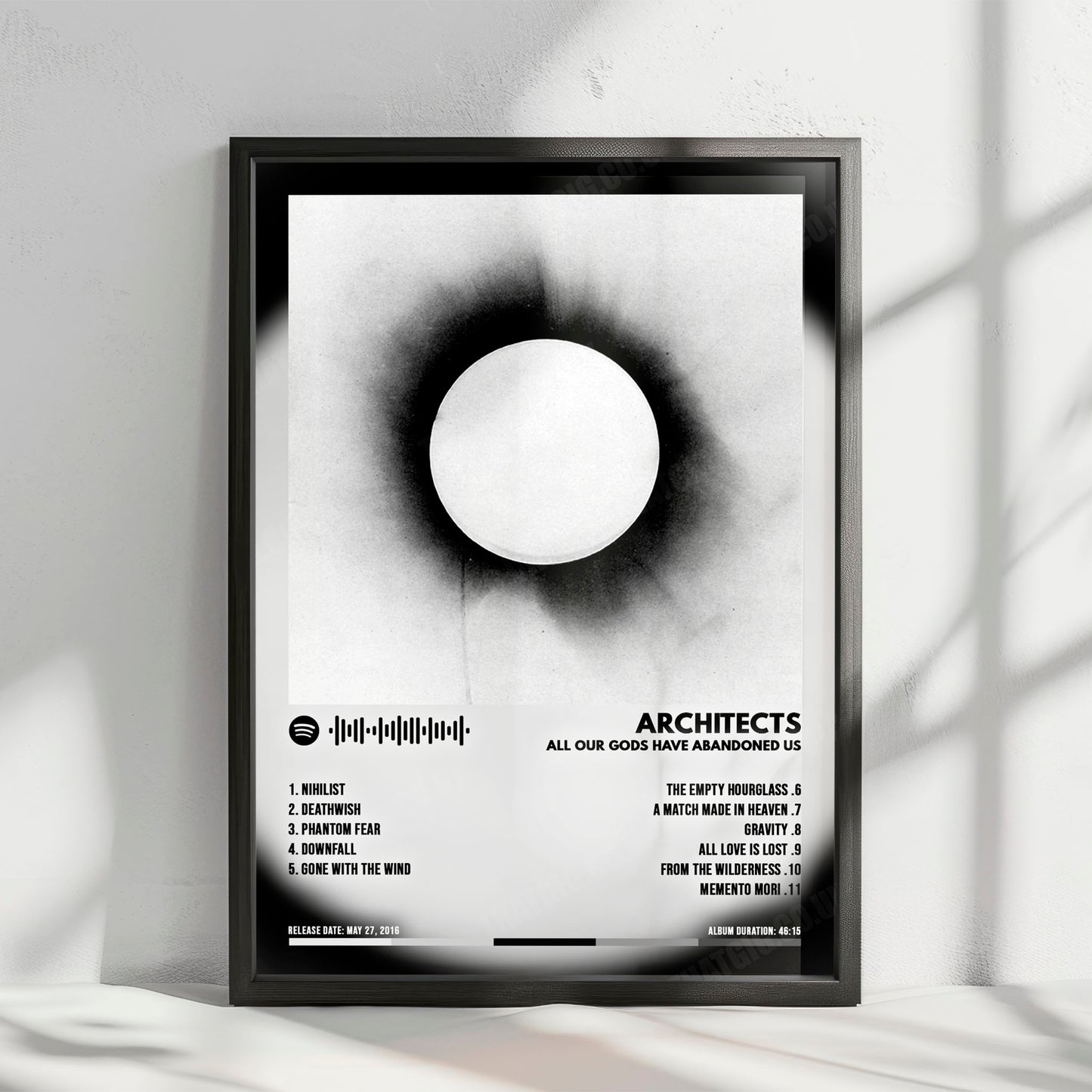 Architects "All Our Gods Have Abandoned Us" Album Cover Poster - with Complete Tracklist