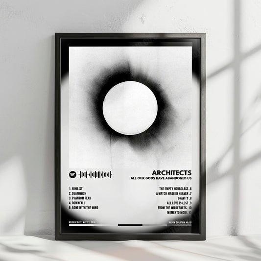 Architects "All Our Gods Have Abandoned Us" Album Cover Poster - with Complete Tracklist