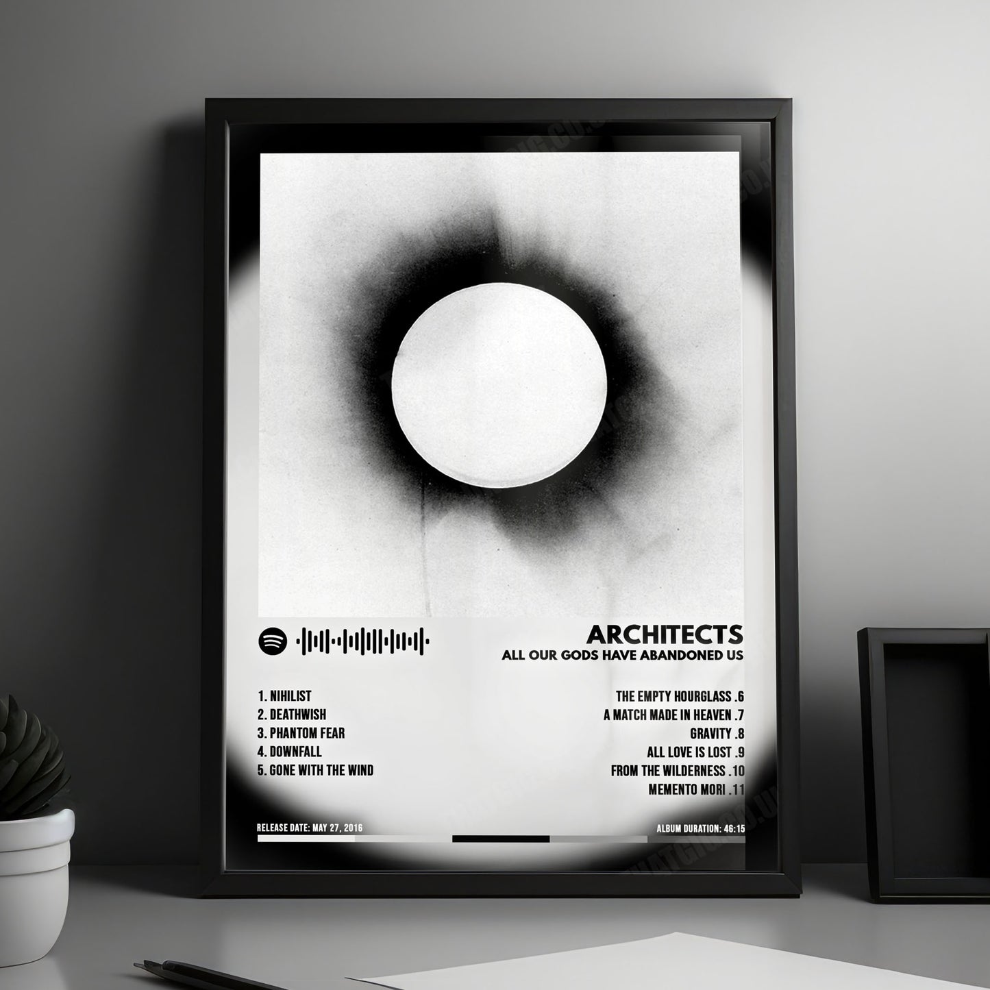 Architects "All Our Gods Have Abandoned Us" Album Cover Poster - with Complete Tracklist