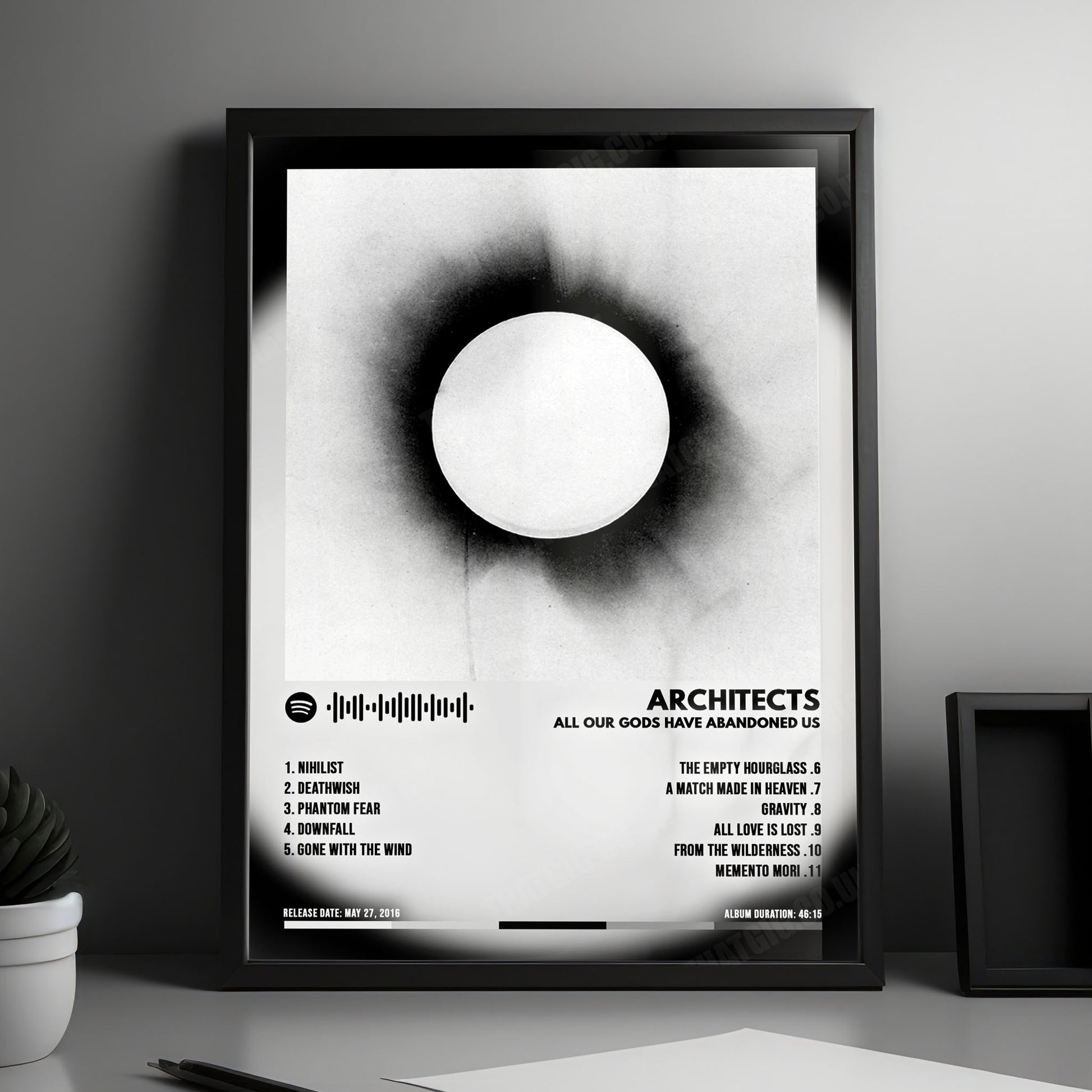 Architects "All Our Gods Have Abandoned Us" Album Cover Poster - with Complete Tracklist