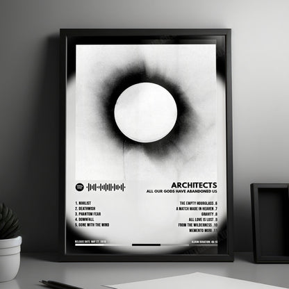 Architects "All Our Gods Have Abandoned Us" Album Cover Poster - with Complete Tracklist