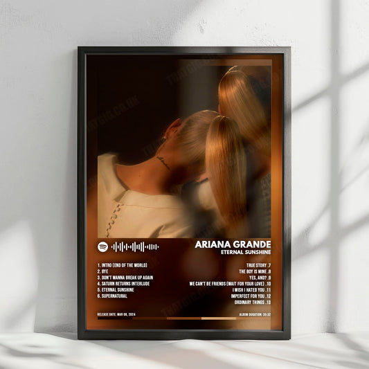 Ariana Grande "Eternal Sunshine" Album Cover Poster - with Complete Tracklist