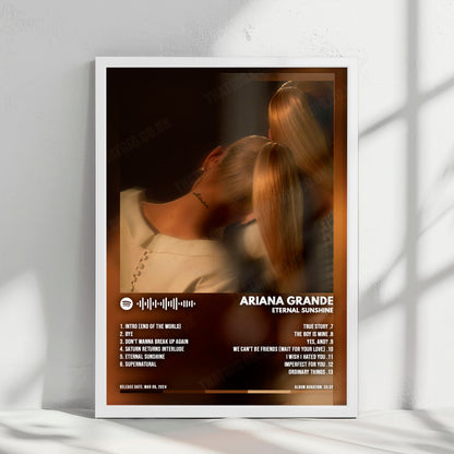 Ariana Grande "Eternal Sunshine" Album Cover Poster - with Complete Tracklist